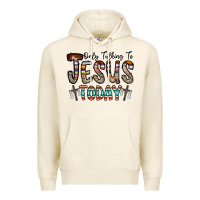 Tofu only talking jesus today Premium Hoodie - CowhideDigitalArt