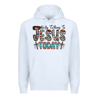 White only talking jesus today Premium Hoodie - CowhideDigitalArt