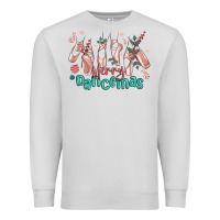 Dove Grey merry dancemas christmas ballet Premium Sweatshirt - MaliasSmallBusiness