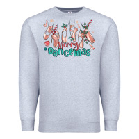 Heather Grey merry dancemas christmas ballet Premium Sweatshirt - MaliasSmallBusiness