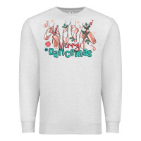 Oatmeal Heather merry dancemas christmas ballet Premium Sweatshirt - MaliasSmallBusiness