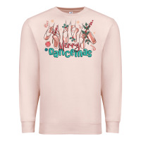 Pale Pink merry dancemas christmas ballet Premium Sweatshirt - MaliasSmallBusiness