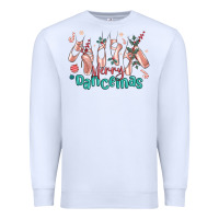 White merry dancemas christmas ballet Premium Sweatshirt - MaliasSmallBusiness