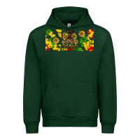 Forest Green celebrate juneteenth libbey glass Urban Hoodie - HRA Design Shop