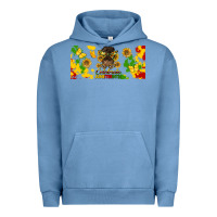 Pigment Pebble Blue celebrate juneteenth libbey glass Urban Hoodie - HRA Design Shop