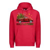 Cardinal Merry And Bright Christmas Trees Truck Premium Hoodie - FaDigitalArtStudio