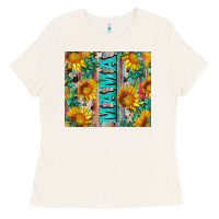 Bone mama wıth sunflowers and gemstone Ladies Tee - Artiststas