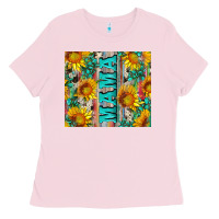 Mama Wıth Sunflowers And Gemstone Ladies Tee | Teevron