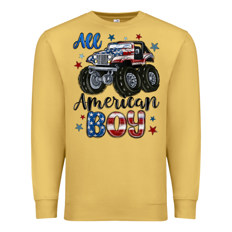 All American Boy Premium Sweatshirt by MaliasSmallBusiness | Teevron