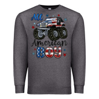 Charcoal Heather all american boy Premium Sweatshirt - MaliasSmallBusiness