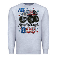 Heather Grey all american boy Premium Sweatshirt - MaliasSmallBusiness