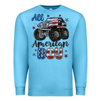Ocean Blue all american boy Premium Sweatshirt - MaliasSmallBusiness
