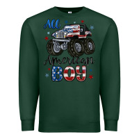 Sports Green all american boy Premium Sweatshirt - MaliasSmallBusiness