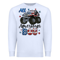White all american boy Premium Sweatshirt - MaliasSmallBusiness