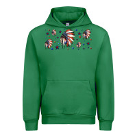 Emerald patriotic native American headdress 16oz libbey cup Urban Hoodie - HRA Design Shop