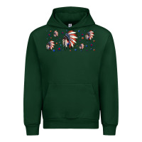 Forest Green patriotic native American headdress 16oz libbey cup Urban Hoodie - HRA Design Shop