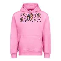 Fuchsia Pink patriotic native American headdress 16oz libbey cup Urban Hoodie - HRA Design Shop