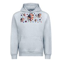 Heather Grey patriotic native American headdress 16oz libbey cup Urban Hoodie - HRA Design Shop