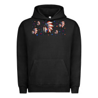 Pigment Black patriotic native American headdress 16oz libbey cup Urban Hoodie - HRA Design Shop