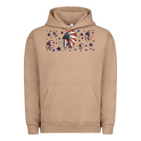 Pigment Burro patriotic native American headdress 16oz libbey cup Urban Hoodie - HRA Design Shop