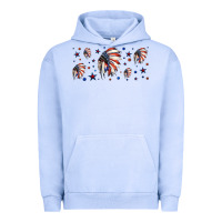 Pigment Grape Ice patriotic native American headdress 16oz libbey cup Urban Hoodie - HRA Design Shop