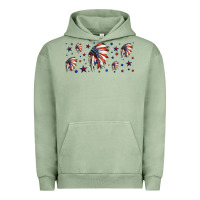 Patriotic Native American Headdress 16oz Libbey Cup Urban Hoodie | Teevron