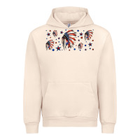 Sandshell patriotic native American headdress 16oz libbey cup Urban Hoodie - HRA Design Shop