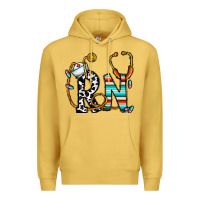 Antique Gold rn nurse Premium Hoodie - CowhideDigitalArt