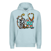 Blue Mist rn nurse Premium Hoodie - CowhideDigitalArt