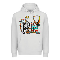 Dove Grey rn nurse Premium Hoodie - CowhideDigitalArt
