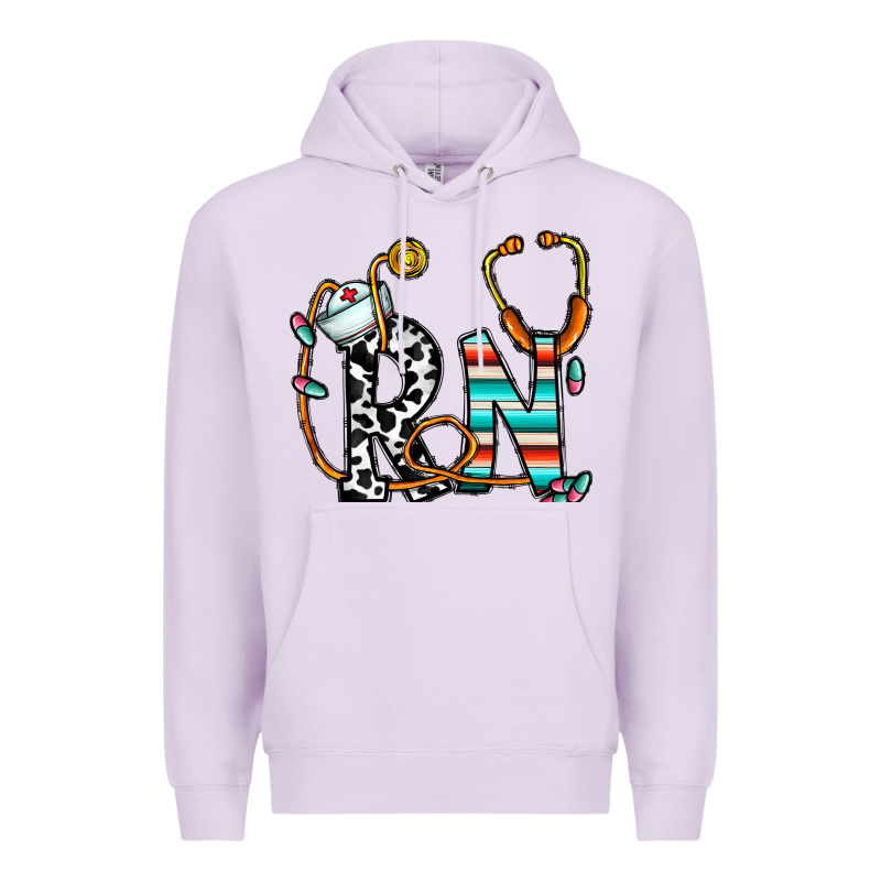 Rn Nurse Premium Hoodie by CowhideDigitalArt | Teevron