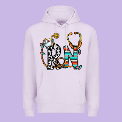 Rn Nurse Premium Hoodie Designed By Cowhidedigitalart
