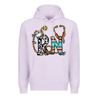 Lilac rn nurse Premium Hoodie - CowhideDigitalArt