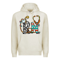 Oatmeal Heather rn nurse Premium Hoodie - CowhideDigitalArt
