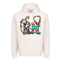 Pale Pink rn nurse Premium Hoodie - CowhideDigitalArt
