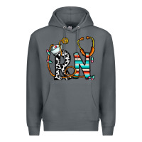 Rock rn nurse Premium Hoodie - CowhideDigitalArt