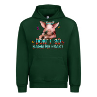 Forest Green don't go bacon my heart Urban Hoodie - CowhideDigitalArt