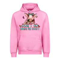 Fuchsia Pink don't go bacon my heart Urban Hoodie - CowhideDigitalArt