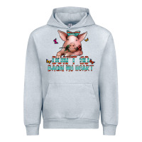Heather Grey don't go bacon my heart Urban Hoodie - CowhideDigitalArt