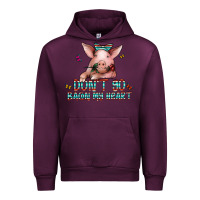 Mauve Wine don't go bacon my heart Urban Hoodie - CowhideDigitalArt