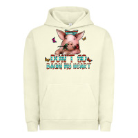 Pigment Pistachio don't go bacon my heart Urban Hoodie - CowhideDigitalArt