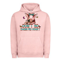 Pigment Salmon don't go bacon my heart Urban Hoodie - CowhideDigitalArt