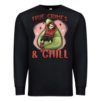 Black true crimes & chill Premium Sweatshirt - MaliasSmallBusiness