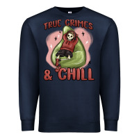 Navy true crimes & chill Premium Sweatshirt - MaliasSmallBusiness