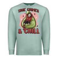 Seafoam true crimes & chill Premium Sweatshirt - MaliasSmallBusiness