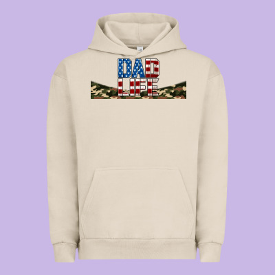 Patriotic Dad Life 16oz Libbey Cup Urban Hoodie Designed By Hra Design Shop