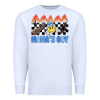 White mama's boy Premium Sweatshirt - MaliasSmallBusiness