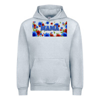 Heather Grey floral american mama 16oz libbey cup Urban Hoodie - HRA Design Shop