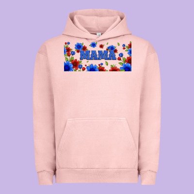 Floral American Mama 16oz Libbey Cup Urban Hoodie Designed By Hra Design Shop