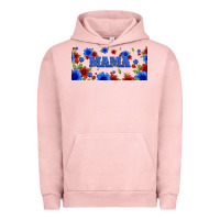Pigment Salmon floral american mama 16oz libbey cup Urban Hoodie - HRA Design Shop